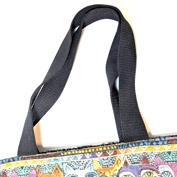 Laurel Birch Hobo Cat Tapestry Shoulder Strap Purse - Picture 11 of 14